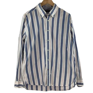 Tommy Hilfiger Pink & Blue Striped White Pure Cotton Shirt L - Picture 1 of 6