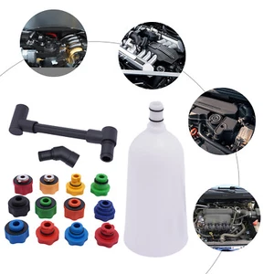 Kit Adattatore Imbuto Olio Motore Rotondo 15 Pezzi 2L Imbuto Universale - Foto 1 di 12