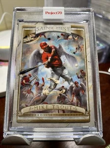 Topps Project70 502 Mike Trout by The Shoe Surgeon PR 4573 Shohei Ohtani In Hand - Picture 1 of 3