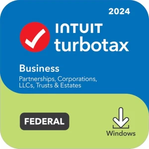 NEW 2024 Intuit TurboTax Business Partnerships Corporations LLCs Trusts Estates - Photo 1/1