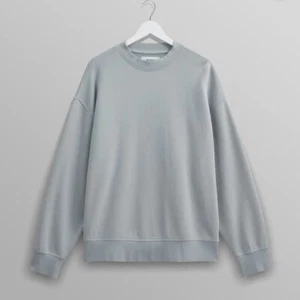 Neu mit Etikett Wax London Zen blau Oversize Bio-Baumwolle Rundhalsausschnitt Sweatshirt Herren L - Bild 1 von 21