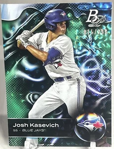 Josh Kasevich /299 Green Ice Foil 2023 Bowman Platinum #TOP-41 Toronto Blue Jays - Picture 1 of 3