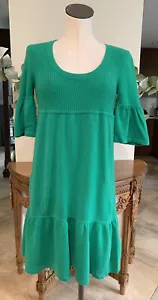 gianni bini women medium green cashmere sweater dress V - Picture 1 of 6