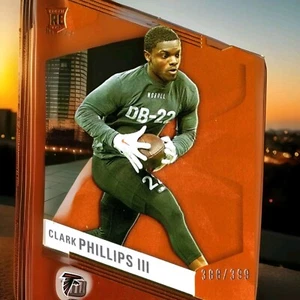 2023 DONRUSS ELITE ORANGE CLARK PHILLIPS #121 ROOKIE RC ATLANTA FALCONS - Bild 1 von 3