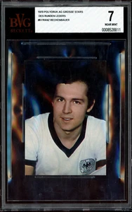 1970 Polydruk Stars #8 Franz Beckenbauer Germany Bayern Munich BGS BVG 7 NM Card - Picture 1 of 2