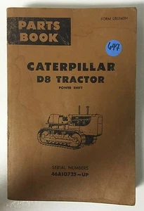  CATERPILLAR D8 TRACTOR POWER SHIFT 46A10725-UP PARTS BOOK NOV 1970 *FREE SHIP* - Picture 1 of 4