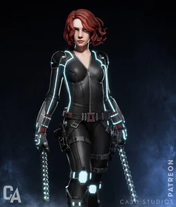 Figuras 3D Black Widow v2 de CA - Imagen 1 de 5