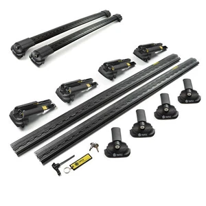 for SKODA YETI 2009-2017 SUV ALUMINIUM TOP ROOF RAILS RACK CROSS BARS - Picture 1 of 9