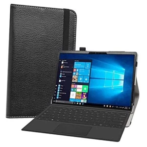 Compatible with Dell Latitude 7320 Case,PU Leather Slim Folding Stand Black - Photo 1/8