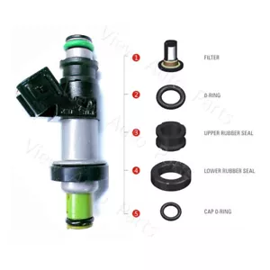 Juego de 6 sellos de reparación de inyector de combustible Acura 3,5 L para Honda Odyssey Pilot 84212279 - Imagen 1 de 9