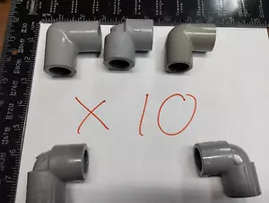 LOT OF 10 1/2" .5" Socket CPVC SCH 80 90° Elbow SLIP GLUE NFS-PW PVC - Picture 1 of 3