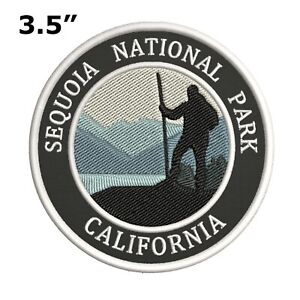 Sequoia National Park Embroidered Iron-On / Sew-On Patch Vacation Souvenir