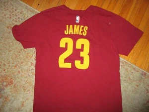 CAMISETA LEBRON JAMES CLEVELAND CAVALIERS 23 CAMISETA Adidas Camiseta Baloncesto GRANDE - Imagen 1 de 2