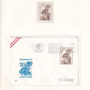 SA21d Austria 1975 European Monument Protection Year FDC + mint stamp - Picture 1 of 1