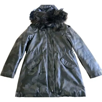 Abrigo Donna Salyers Fabuloso Piel Grande Camuflado Anorak con Capucha Bordada de Piel Sintética Foto 1 de 4