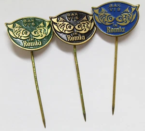 3 PINS DE ALFILER Insignia Bak Vis in REMIA Alimentacion Holanda c.1960 VINTAGE - Bild 1 von 1