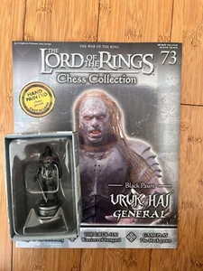 LORD OF THE RINGS CHESS COLLECTION ISSUE 73 URUK-HAI GENERAL EAGLEMOSS FIGURE - Picture 1 of 3