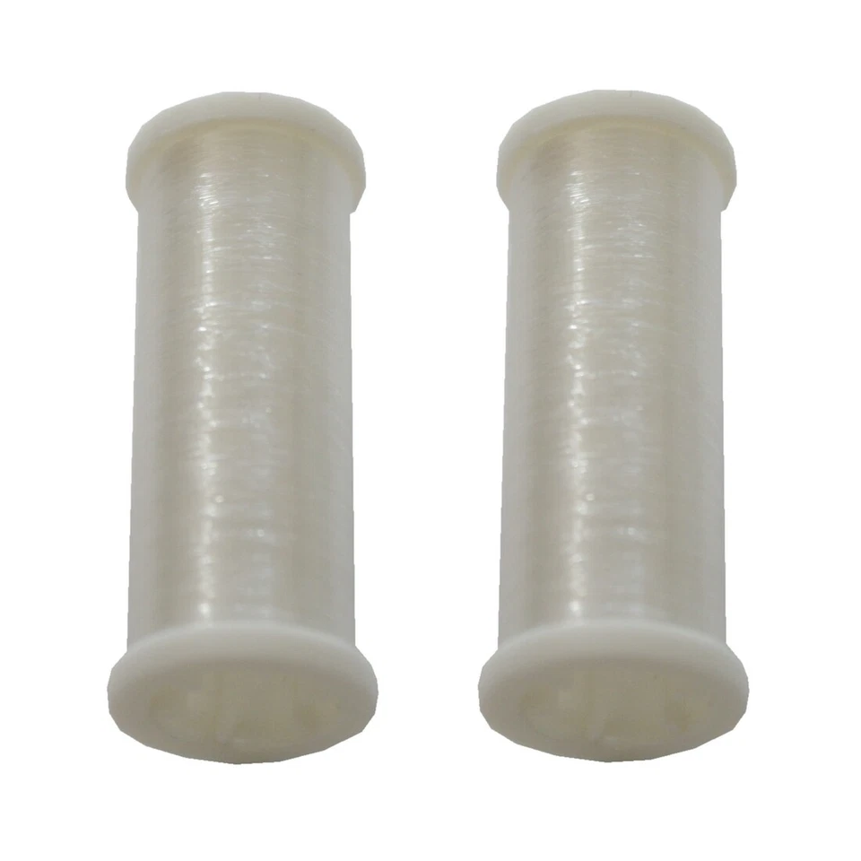 (0,03€/m) Nähmaschinen Garn transparent 2 Rollen je 50 m transparent (9998) - Bild 1 von 1