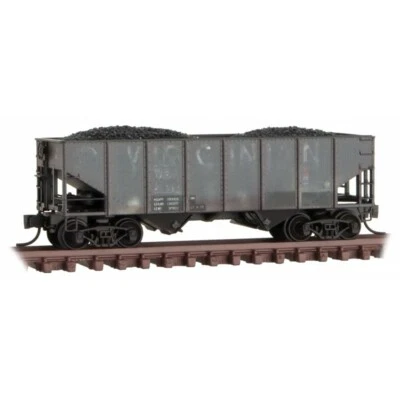 Virginian Railway 33' Twin Bay Hopper desgastado escala N MTL 056 51 200 escala N Foto 1 de 4
