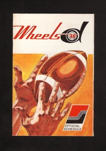Detroit Wheels--1974 Pocket Schedule--Carling Black Label--WFL - Imagen 1 de 2
