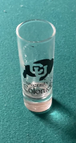 University of Colorado Buffaloes Shot Glass NCAA Officially Licensed Product New Cover