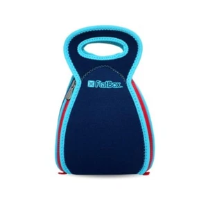 FlatBox® Plus 2-in-1 Blue/Red Lunch Bag and Placemat - Picture 1 of 3