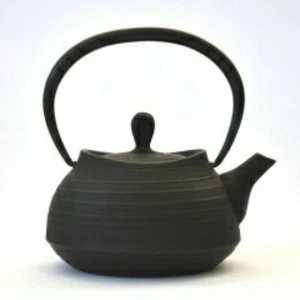 Kyusu Nanbu Tekki japanische gusseiserne Teekanne schwarze Pinselmarken 0,4 l Japan - Bild 1 von 2