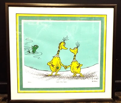 “Stars Upon Thars” - Impresión en pigmento The Sneetches Dr Seuss - Enmarcada y certificado de autenticidad ~ #6515 Foto 1 de 4