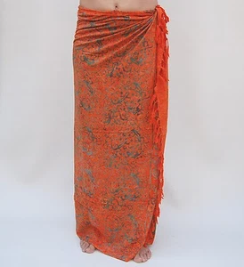 Sarong (SAL504P) Calidad Premium Talla Grande Pareo Sari Colgante de Pared Falda Cambiadora - Imagen 1 de 1