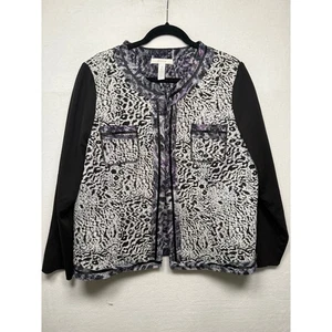 Chico's Women's Black Jacket Blazer Size 3 (16) Excellent! - Picture 1 of 4