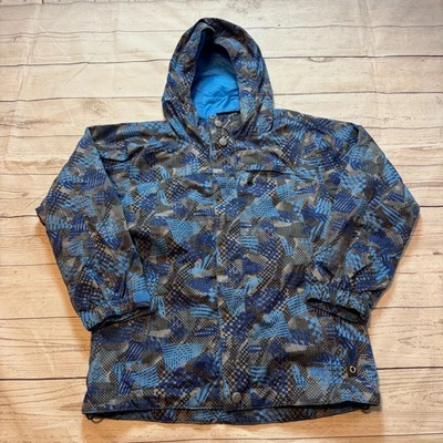 REI Co-Op Jacket Blue Camo Mountain Snow Winter Shell Kids Boy Small (8) - Image 1 of 4