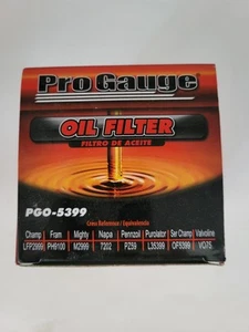 Pro Gauge Premium Oil Filter PGO-5399 interchange with Champ, Fram, NAPA, Others - Picture 1 of 7
