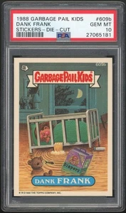 1988 Garbage Pail Kids 15th Series #609b Dewy Dewey PSA 10 GEM MINT Os15 Die-Cut - Picture 1 of 2