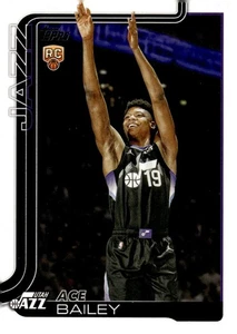 2025-26 Topps NBA Basketball Base #205 Ace Bailey RC Utah Jazz - Picture 1 of 2