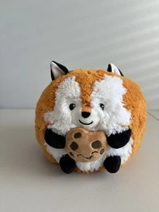 Fox With Chocolate Chip Cookie Squishable Plush Toy Round 7” - Picture 1 of 6