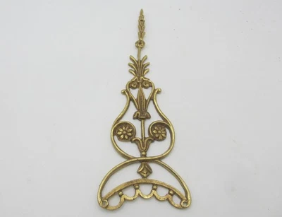 Vintage Brass Ormolu Furniture Hardware Mount French Antique STYLE Flower Rococo - Image 1 of 4