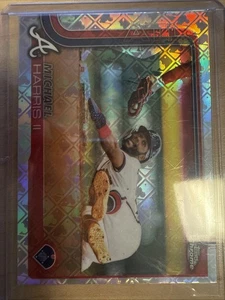 2025 Topps Chrome #230 Michael Harris II, Logofractor - Braves - Imagen 1 de 5