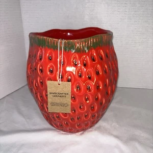Strawberry Planter Pot NEW Ceramic - Picture 1 of 7