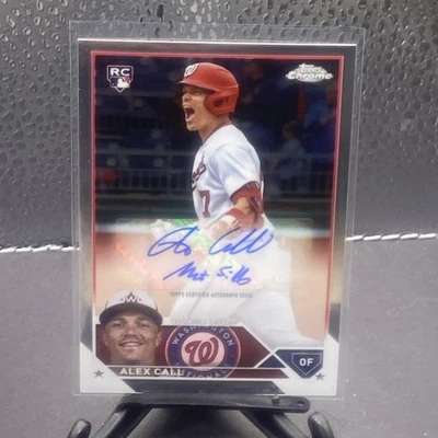 2023 Topps Chrome Alex Call Rookie Auto Autograph - Image 1 of 2