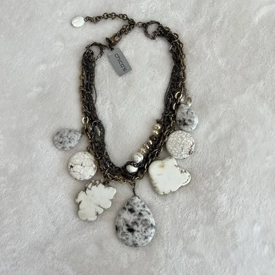 Ожерелье из нескольких нитей с подвесками из мрамора Chicos Lavaughn - Изображение 1 из 4
