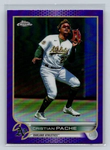 Actualización 2022 Topps Chrome #USC174 Cristian Pache refractor púrpura - Imagen 1 de 2