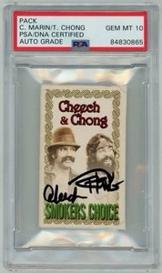 Cheech Marin Tommy Chong Signed Smokers Choice Rolling Papers PSA *GEM 10 AUTO* - Picture 1 of 2