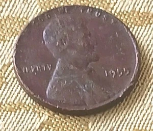 1955 Wheat Penny - No Mint Mark - Half of C in America - L on the Border - Picture 1 of 2