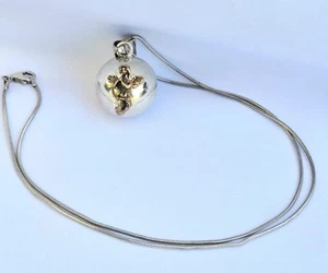 925 Sterling Silver Angel Chime Bell Pendant Necklace - 18" - 14.49 Grams - Picture 1 of 12