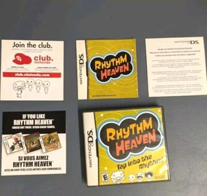Rhythm Heaven (Nintendo DS, 2009) DS Complete CIB Authentic Case Manual+ Inserts - Picture 1 of 6