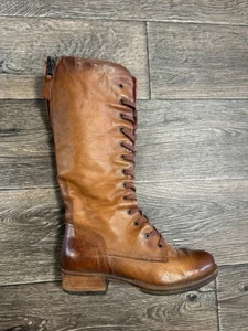 airstep boots women brown leather biker size38 - Picture 1 of 9