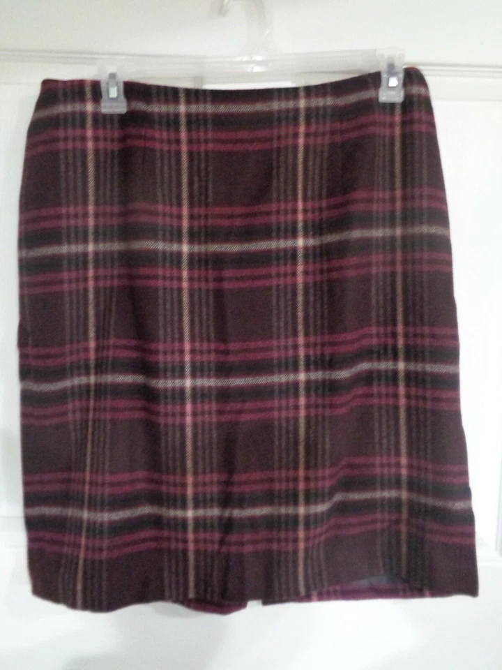 NWT - Talbots Woman - Plaid - Wool Blend Skirt - Size 14W - Image 1 of 1