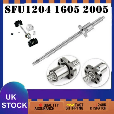 BallScrew SFU1204/1605/2005/ & Single Machine BallNut/BKBF12/Housing Couplers UK - Image 1 of 4