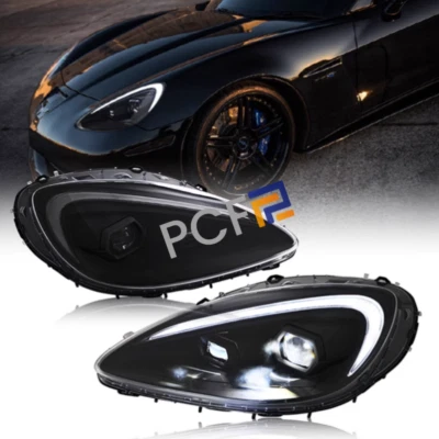 Conjunto de faros intermitentes de flujo de lente LED para Chevrolet Corvette C6 2005-2013 Foto 1 de 4