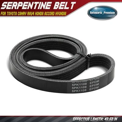 Cinturón Serpentine 43.62" para Chevrolet Impala Camaro Blazer Caprice Astro C10 C20 Foto 1 de 4